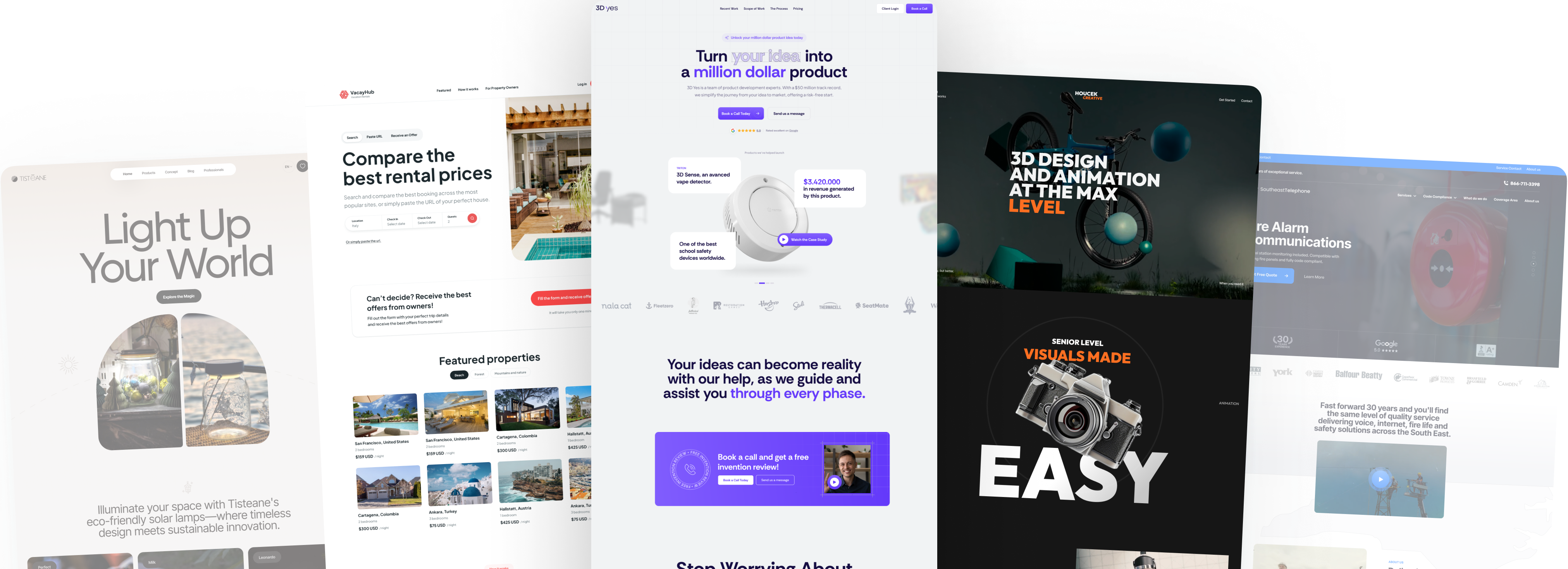 Examples of websites built by BreezyPixels